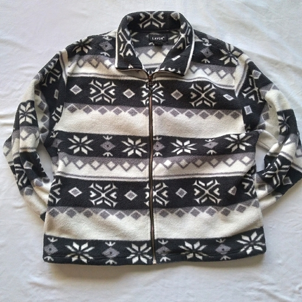 LAVON  vintage full zip fleece jacket